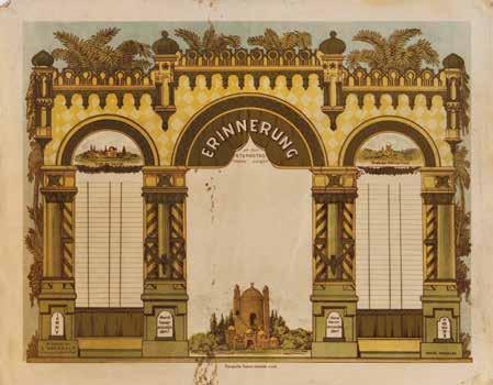 No printer details, [Germany, early 20 th cent.]. 40X50 cm. Good condition. 3. Mizrah in colorful lithographic printing. [Breslau?, Germany, early 20 th cent.]. 38X50.5 cm. Good condition. Minor damages to borders.