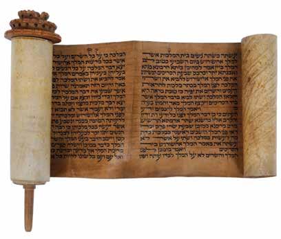 5 cm. Small breakage to wood decoration. Several scribbles in ink on the upper part of the handle. The first sheet (with no text) is torn, stain. Opening Price: $250 44.