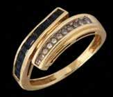 טבעת ארט-דקו זהב לבן 14K, מורכבת מריבועים משובצים אוניקס ופנינה