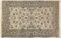 שטיח אפגאני ישן, דוגמא חוזרת בדגם חיות ועיטורים בשוליים,