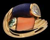 טבעת זהב 18K, חישוק רחב משובץ 2 שורות של יהלומים בצדדים, במרכז משובצים