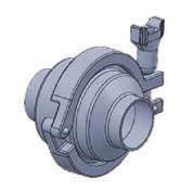 אביזרי מזון Non Return Valve שסתום אל-חוזר עם קלמרה באמצע וקצוות לריתוך PG