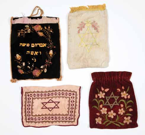 Collection of Fabric Bags for Tallit and Tefillin Collection of bags for tallit and tefillin, from various countries and times. Varied, fine collection.