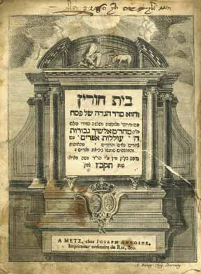 Opening Price: $400 249 249. Three Haggadot with German Translation (Yiddish-Deutsch) Haggadah with commentary Tzli Eish including German translation. Fürth [1804].