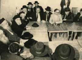 conventions of 1963-1964, including many photographs of Mo etzet Gedolei HaTorah and Rabbi Moshe Feinstein during the Fifth Great Assembly which took place in Jerusalem during the summer of 1964.