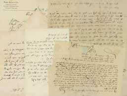 Several glosses in his handwriting [majority in pencil], with comments and concepts on verses. Two volumes, varying pagination. 30cm. Good condition, stains and wear. Bindings with slight damage.