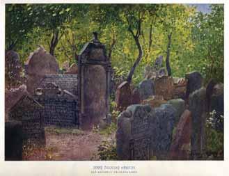 492 492. Ancient Cemetery of Prague Printed Photograph Album Prague, 1903 