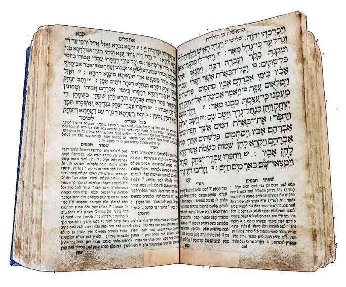 300$ 1,500$ - 2,500$ 9 5. Chumash Bereshit Slavita [1819] Extremely Rare Printed by Rabbi Moshe Av Beit Din of Slavita. Due to blemishes to the title page, the year of printing is unknown precisely.