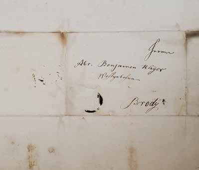 A letter sent from Lvov in 1863, to his friend the Gaon Rabbi Avraham Binyamin Kluger, the only son of Rabbi Shlomo Kluger, about the printing of his book.
