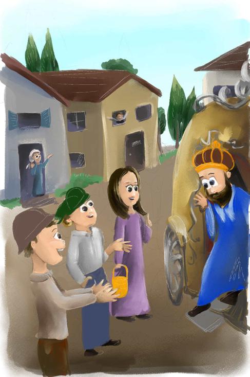 Illustration par une parabole Un grand roi devait se rendre en visite dans un village isolé de son royaume.