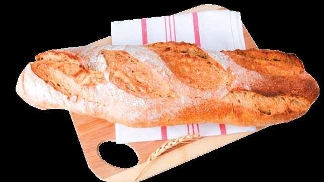 עם קמח מלא וגרעיני פשתן RUSTIC BAGUETTE WITH WHOLE