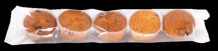 CHOCOLATE CHIPS MUFFINS 5100230 MUFFINS Pack of Five מאפינס באריזת