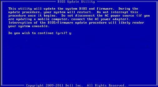 איור 1. מסך עדכון BIOS ב- DOS סיסמת המערכת וההגדרה טבלה 34. סיסמת המערכת וההגדרה סוג הסיסמה סיסמת מערכת סיסמת הגדרה סיסמה שעליך להזין כדי להתחבר למערכת. סיסמה שעליך אותן.