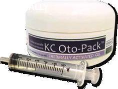 KC Oto Pack החומר הנוזלי מתקשה והופך לג'ל בטמפרטורת האוזן. טיפול חד-שבועי. מכסה את תעלת האוזן ומשחרר באופן איטי את החומרים הפעילים במשך 7 ימים.