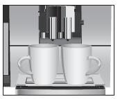 קיימות שתי דרכים להכנת משקאות קפה, חלב או מים חמים: בעזרת מסך ההתחלה- לחצו על המשקה אותו ברצונכם להכין, כפי שמופיע על גבי המסך.