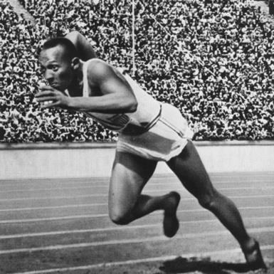 Jesse Owens Track and field athlete. He went to the 1936 Olympics in Berlin, Germany and won 4 gold medals.