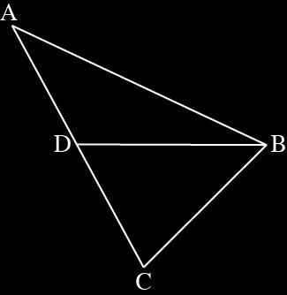 חד-זוויות BC BD נתון: א הוא התיכון לצלע C BD = 8, B = 15a, DB = a הבע באמצעות a את