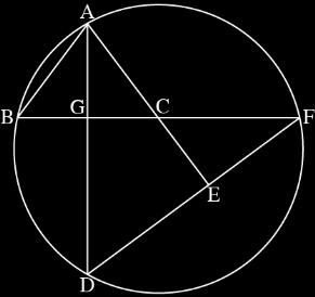 פרק שני גאומטריה וטריגונומטריה במישור בציור שלפניך מתואר מעגל הנקודות הנקודה הקטעים הקטעים נתון: א ב, B, D, F E נמצאת על המיתר, נמצאות על המעגל DF