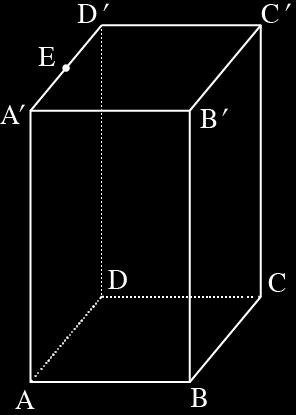 CC AD נתונה התיבה ABCDABCD הנקודה K נמצאת על המקצוע הנקודה E )ראה סרטוט( היא אמצע המקצוע ; AB = u ; AD = v ; נסמן: AA = w הוא סקלר( u = ; v = 6 t > 0 ( ; CK = tcc w = 6 t