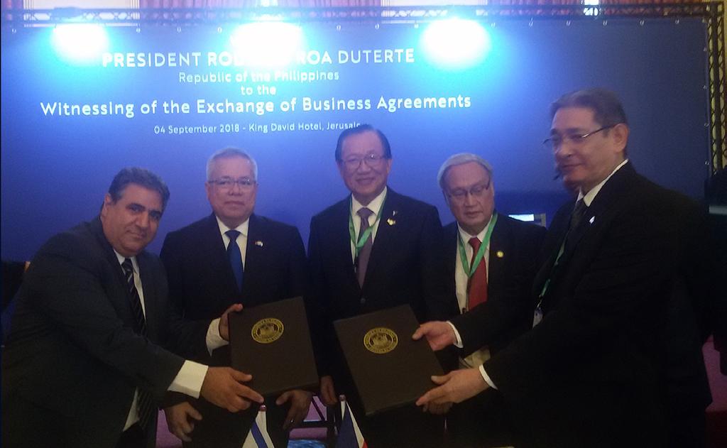 והפיליפינים חותמים על הסכם שיתוף פעולה לקידום הסחר והזדמנויות העסקיות!