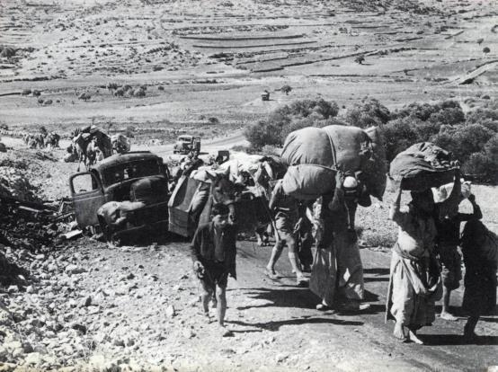 פליטים פלסטינים בדרכם ללבנון מן הגליל, אוק'/נוב' 1948