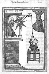 81 - התמונה לקוחה מכתב היד הגרמני קודקס מנסה, שמורכב ממספר שירים שנכתבו ואוירו במהלך המאה הארבע עשרה, סביב אגם קונסטנץ Heidelberg, Codex Manesse,.Universitätsbibliothek, Cod. Pal. Germ 848, fol.