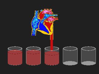 CARDIAC =תפוקת OUTPUT הלב נפח הדם (בליטרים) שמזרים כל חדר בדקה. תפוקת לב תקינה למבוגר במנוחה כ- 5 ליטר /דקה.