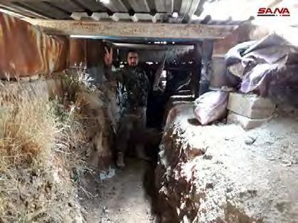 דווח, כי הושג הסכם לפינוי פעילי ארגוני המורדים. 3 מימין : חייל צבא סוריה בתוך עמדה מבוצרת בשכונת אלעסאלי, שבחלקה הדרומי של שכונת אלקדם.