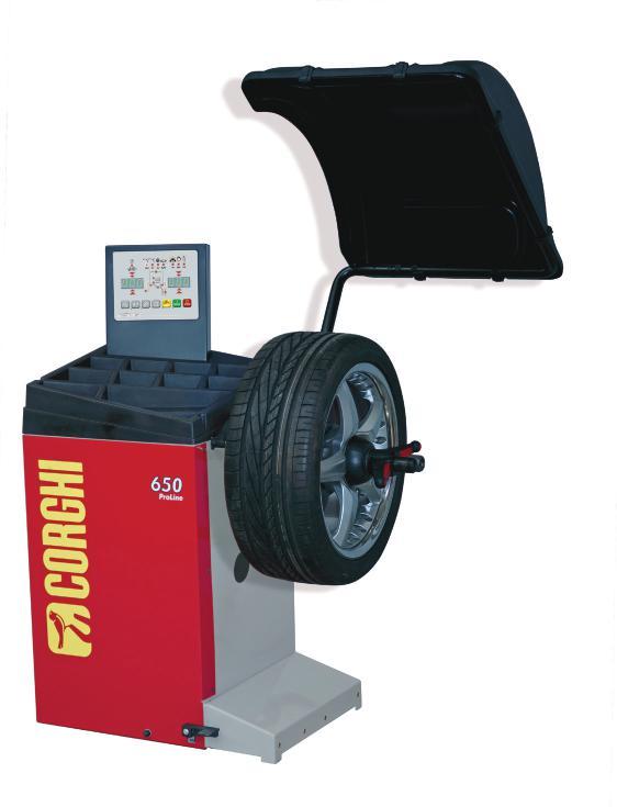 140 מכונות איזון גלגלים / מכשירי איזון דיגיטליים תוצרת סין Corghi Proline 680 מכשיר איזון אוטומטי מתקדם הכולל מסך LCD כולל תוכנה המאפשרת