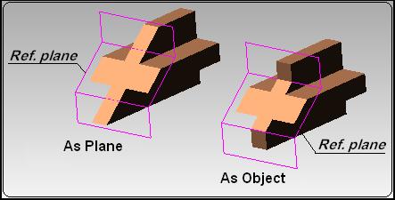 To reference (as object) כאשר גיאומטריית הייחוס הינה מערכת משטחים ניתן להתייחס אליה גם
