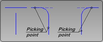 בכדי להיכנס למצב זה שוב, יש להקיש על האייקון ולבחור את הקו שנית. יצירת ישות Offset פקודה זו יוצרת קו מקביל לקו קיים במרחק קבוע.