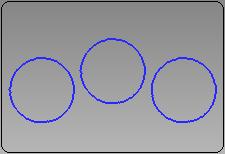 עתה יש לבחור "קו ראי" line),(mirror או שתי נקודות המגדירות קו כזה. ישויות ראי ייווצרו בצדו השני של הקו.