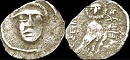 "חיקוי אתונאי" מטבעות יהד עצמאיות מטבעות "יהד" בחסות