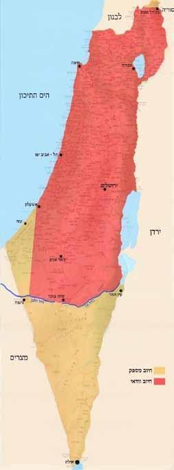 נספח ה מפת גבולות הארץ מפה זו מתארת את החלקים מארץ ישראל כיום, שנכבשו ע י עולי מצרים ועולי בבל באופן די וודאי, קיימות דעות נוספות ביחס לגבול הדרומי.