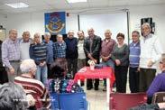 במהלך הערב הודו חברי הסניף למשה סיני, ראש העירייה לשעבר, על פועלו למען העיר והסניף. כיבד את האירוע בנוכחותו מנהל מחוז דן, יהודה פרץ.