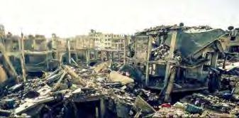 משמאל : ההרס בשכונת אלתצ' אמן