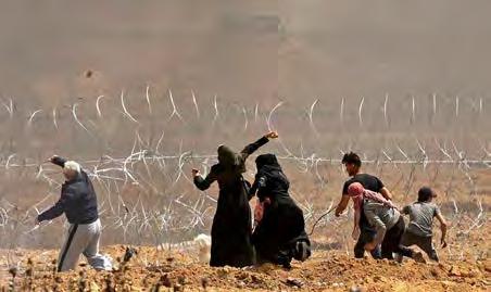5 נשים פלסטיניות נוטלות חלק פעיל בעימותים עם כוחות