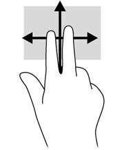 לחץ ממושכות באמצעות האצבע על אובייקט כדי לפתוח מסך עזרה שמספק מידע אודות אובייקט גלילה מחוות הגלילה שימושית