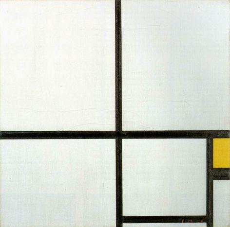 Piet Mondrian (1872-1944) Composition with Yellow Patch 1930 Oil