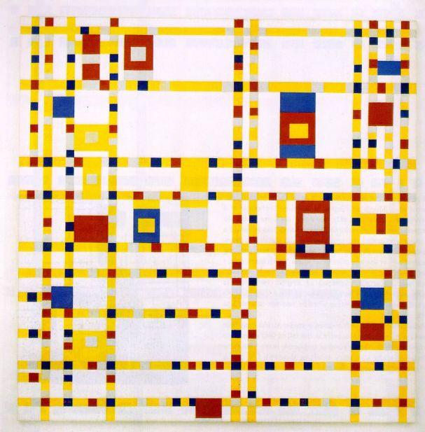 Piet Mondrian 1872-1944 Broadway Boogie Woogie 1942-1943