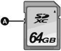 כרטיסי הזיכרון במצלמה זו ניתן להקליט תמונות ו/או סרטי וידיאו על גבי כרטיסי זיכרון מהסוגים הבאים: SDHC,SD ו- SDXC. כרטיסי הזיכרון המתאימים השתמשו בכרטיסי זיכרון בעלי מהירות Class 4 או גבוהה יותר.