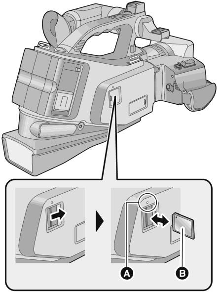 התקנת והוצאת כרטיס הזיכרון במצלמה בעת השימוש בכרטיס SD לא של פנסוניק, או בכרטיס שנעשה בו שימוש בציוד אחר, יש לבצע בכרטיס פרמוט )אתחול( לפני שאתם מתקינים במצלמה ומתחילים להקליט עליו.