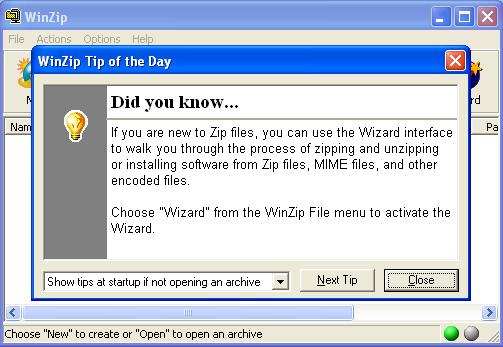 9 דחיסת קבצים מתוך תוכנת WinZip לדחיסת קבצים מתוך תוכנת,WinZip בצע את הפעולות הבאות: פתח את חלון היישום: 1. פתח את תפריט Start )התחל(.
