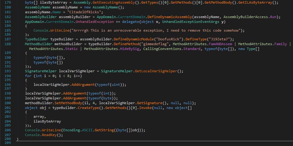 HideinpILainsight (Reversing) Description: Is it possible to hide an encryption algorithm in.net? Or should one resort to unmanaged code only? In this challenge, you will learn.
