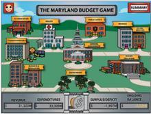-פלטפורמת משחק-חינוך האזרח להבין משמעות תקציבית משחק התקציב של מרילנד אזרחי מדינת מרילנד התבקשו להציע רעיונות ליישום אבל תוך שמירת אחריות תקציבית.