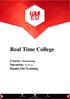 Real Time College Course: Networking Duration: 90 Hours Hands-On-Training