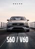Volvo S60 / V60 | מפרט טכני ואבזור